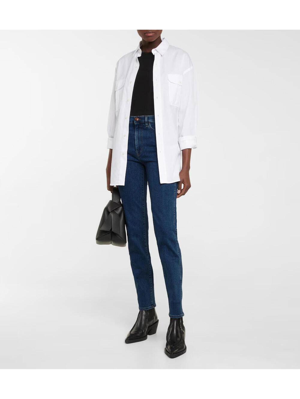 3X1 Straight Authentic Crop Jeans in Tinted, $280 NWT, Size 27, Revolve, #54